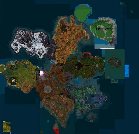 魔兽世界6.0地图 alpha测试新地图卫星图