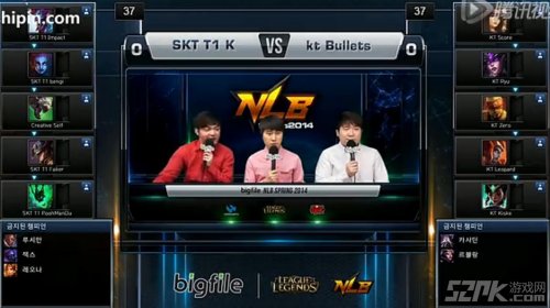LOL韩国NLB春季赛季军赛SKT1 VS KTB