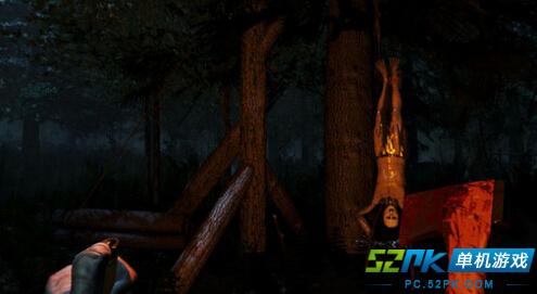 森林游戏中玩家被野人抓回山洞的逃命方法_5