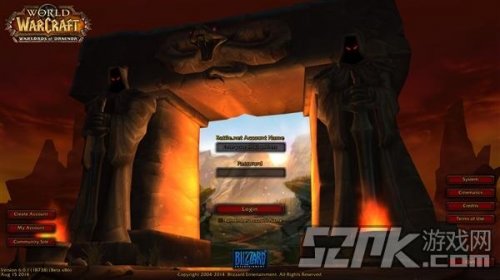 魔兽6.0正式版登陆界面:重回黑暗之门