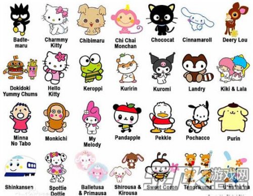 中国手游可以基于日本三丽鸥公司旗下12个卡通形象在中国大陆,香港