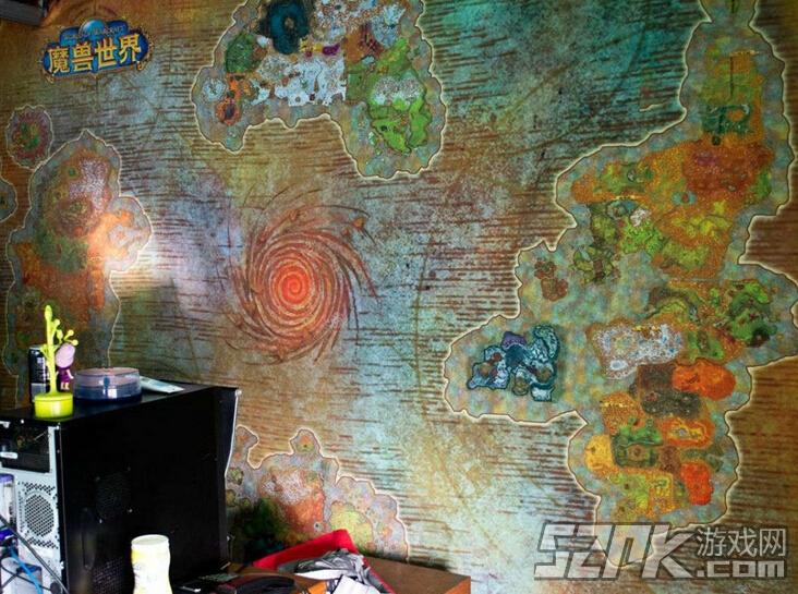 这才叫高大上 魔兽玩家自制艾泽拉斯地图墙纸