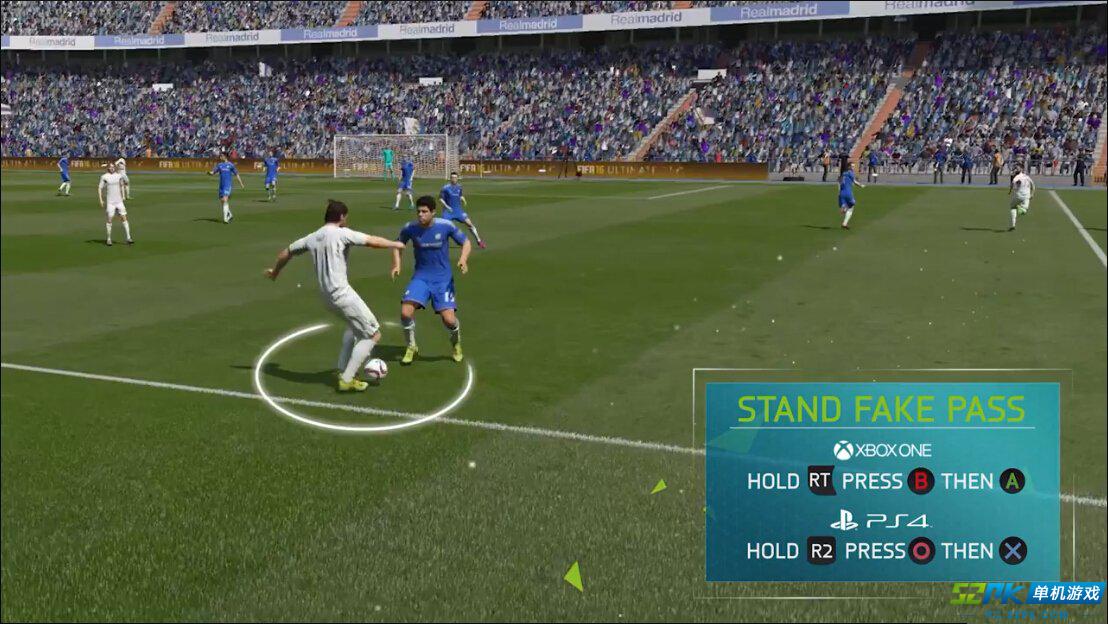 FIFA16花式过人进阶技巧按键 假传磕球挑球过