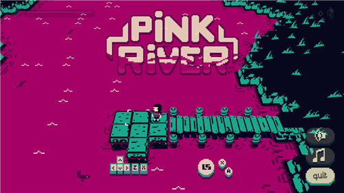 创意游戏《粉红河流》公开收获好评 漂流+搬箱子玩好不容易