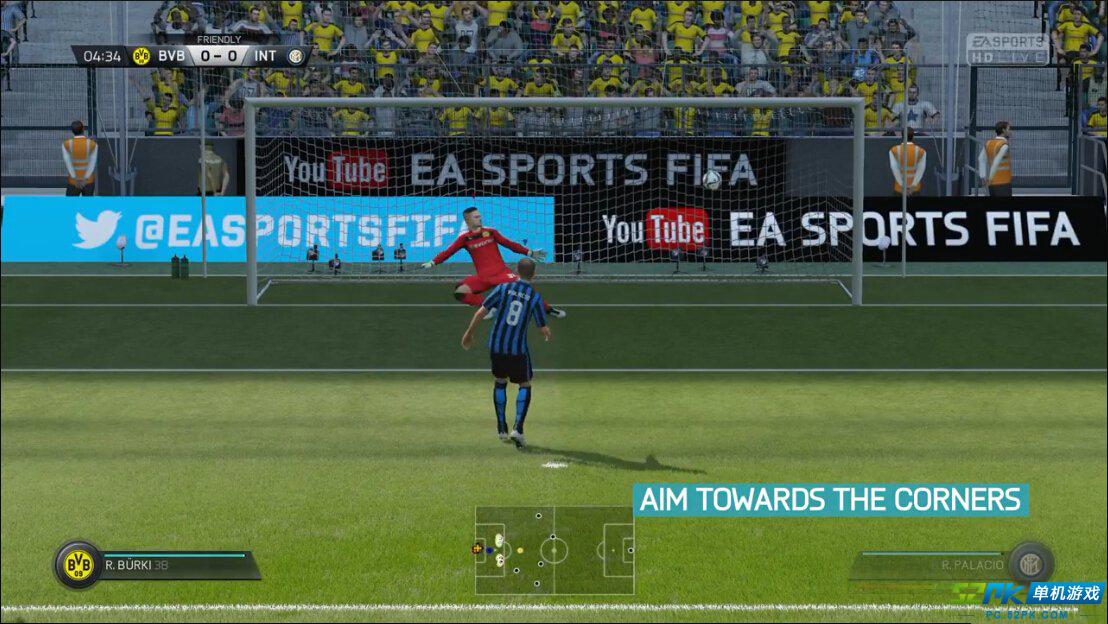 FIFA16点球射门控制按键说明 FIFA16点球怎么罚