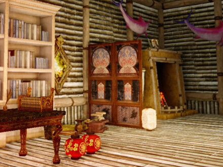 一派火红景象 玩家截图展示自己房屋摆设