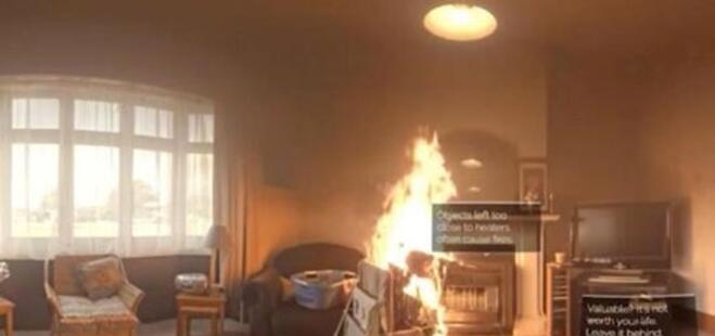新西兰消防队为了拍VR视频 竟然烧了一座真房子