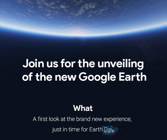 谷歌将于4.18发布全新“Google地球”或支持Daydream