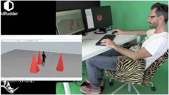 用脚操作 3DRudder脚踏式鼠标支持VR