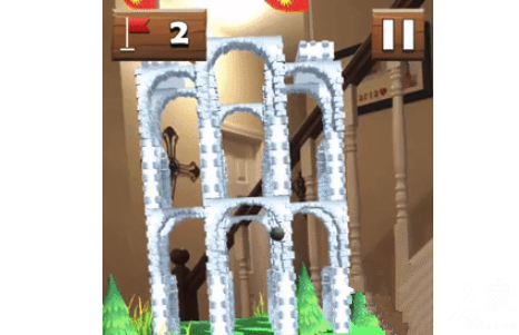AR游戏《Siege Breakers》使用炮弹攻击城堡
