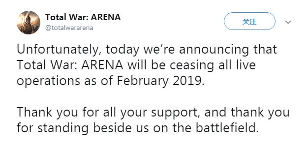 《全面战争:竞技场》明年2月停运 补偿玩家免费送游戏