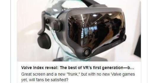 外媒推特发布的有关Valve新VR游戏的消息