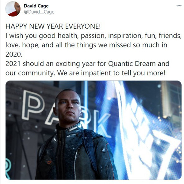 底特律：变人游戏总监暗示2021年将有大动作 会是令人激动的一年