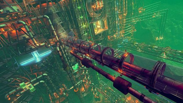 外国玩家在无人深空中打造海底科技城 赛博朋克版无人深空