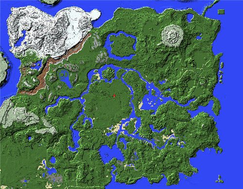 高玩在《我的世界》打造旷野之息完整地图 整体轮廓已成形