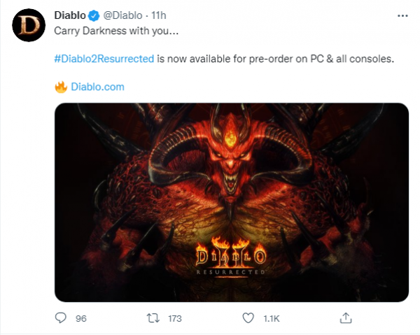 暗黑破坏神2重制版官方宣布预售正式开始