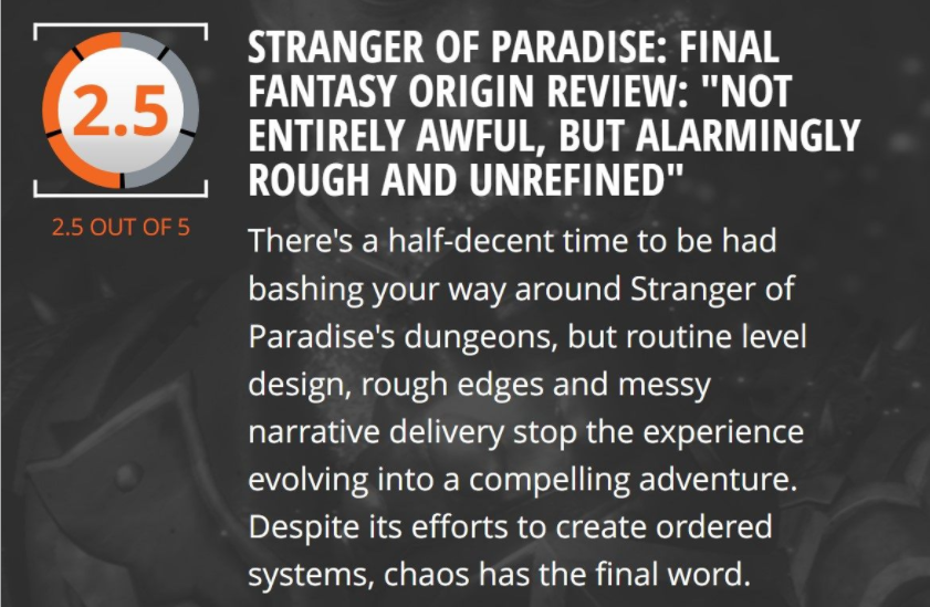 《天堂的陌生人 最终幻想起源》媒体评分汇总