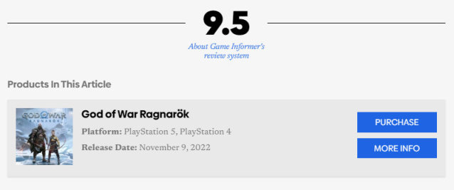 《战神:诸神黄昏》媒体评分解禁 M站均分:94分 IGN 10分