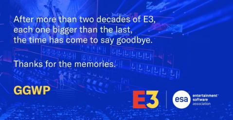 美国娱乐软件协会：E3游戏展已成为历史