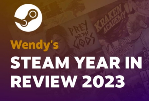 Steam推出2023年游戏记录回顾页面