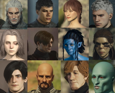 《龙之信条2》角色编辑器优秀原因：扫描了80张人脸